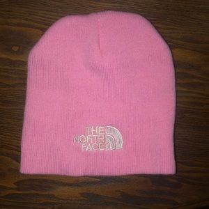 Hot pink Northface winter hat (beanie/toboggan)